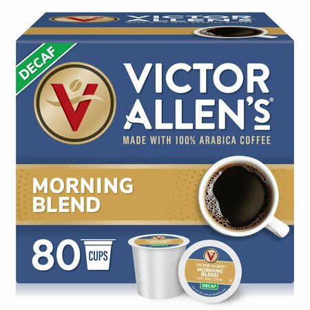 Victor Allen 2.0 Decaf Morning Blend Coffee Single Serve Cup, PK80 FG014605RV